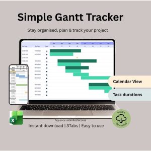 Simple Construction Schedule & Gantt Tracker