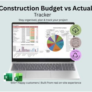 Construction Budget vs Actual Tracker — Excel Cost Control Dashboard for Kenyan Homebuilders